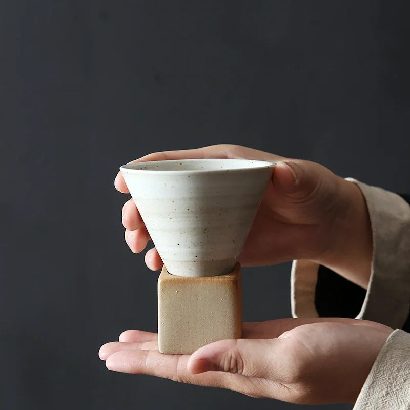 1Pcs Creative Retro Ceramic Coffee Cup
