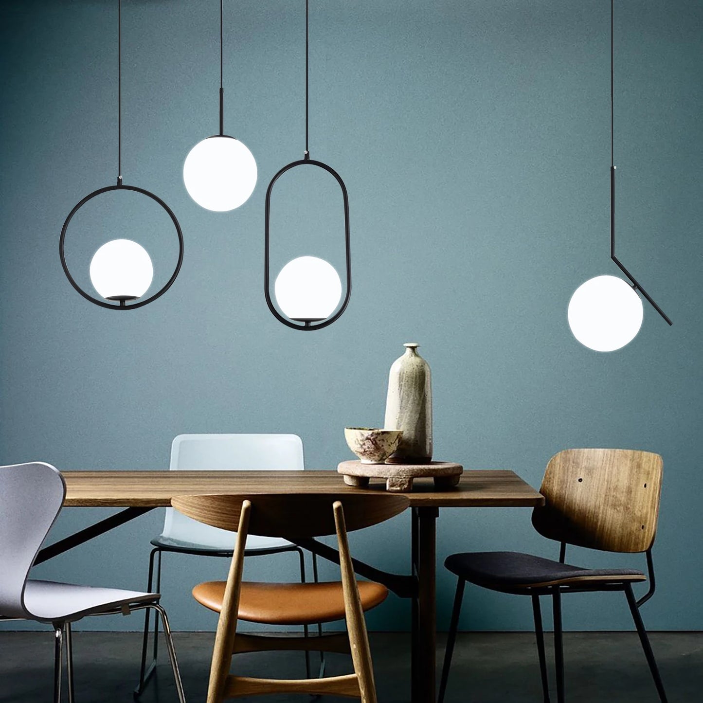 Modern Nordic Glass Ball Pendant Lights