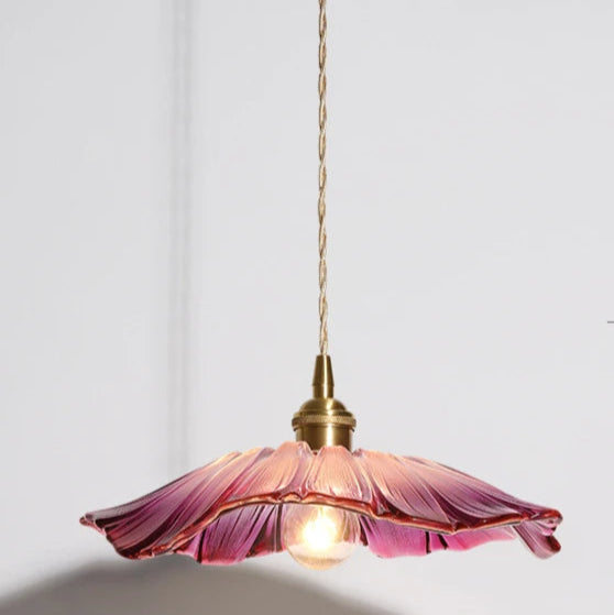 Modern Pendant Lights Flower Glass Hanging Lamps