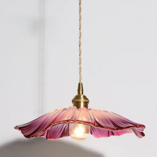 Modern Pendant Lights Flower Glass Hanging Lamps