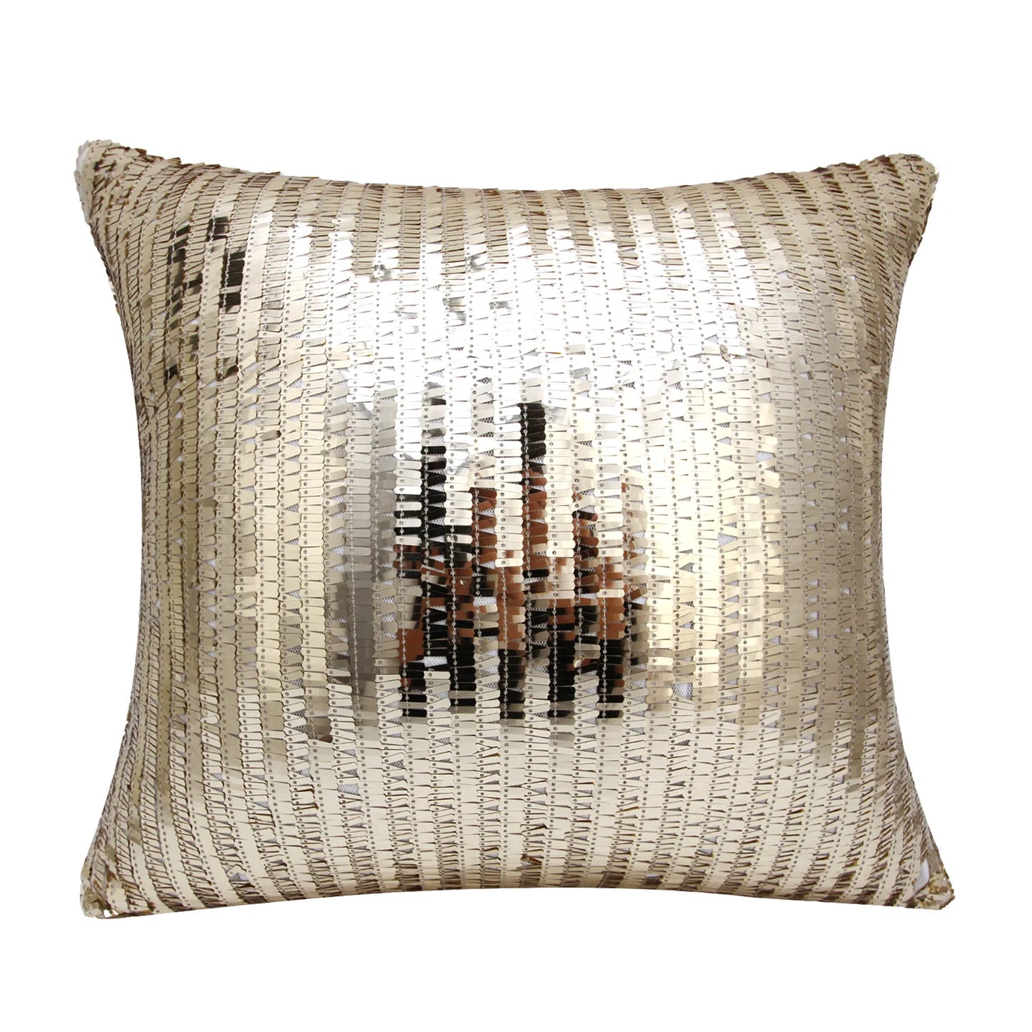 Luxury Sequin Fur Cushion Cover