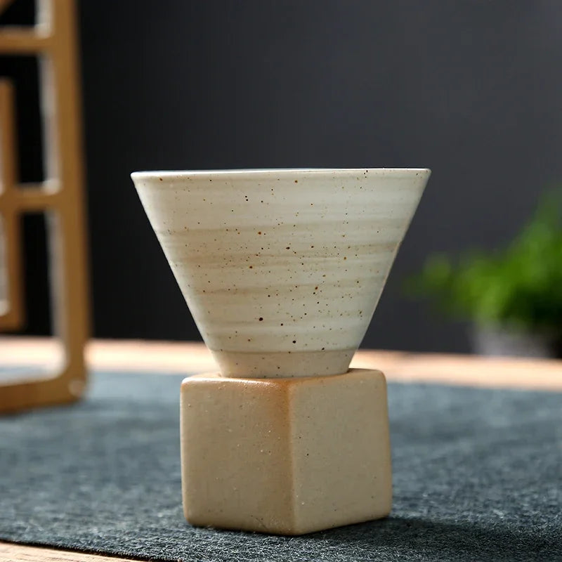 1Pcs Creative Retro Ceramic Coffee Cup