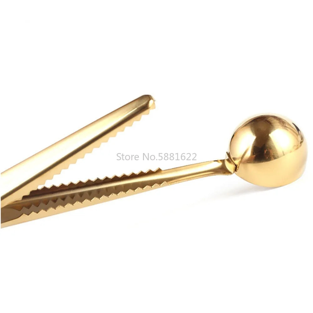 Two-in-One Stainless Steel Coffee Spoon Sealing Clip