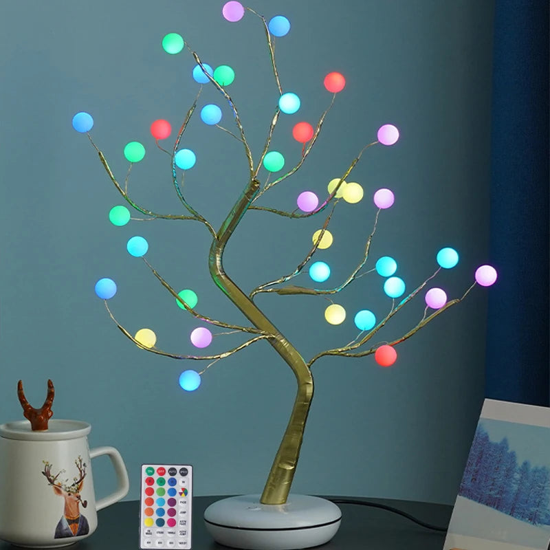 Led Fairy Light 16 Color Pearl Tree Nightlight